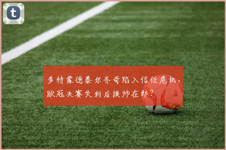 多特蒙德泰尔齐奇陷入信任危机,欧冠决赛失利后换帅在即?